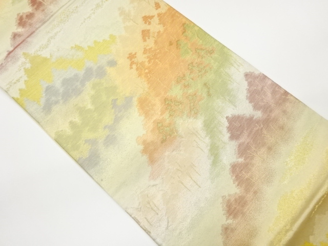 JAPANESE FUKURO OBI / WOVEN SCENERY